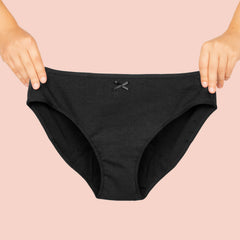 Culotte menstruelle noire flux modéré Jho