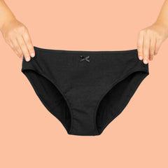 Culotte menstruelle noire flux abondant Jho
