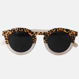 Lunettes de Soleil Adulte - Léopard Transparent Beige