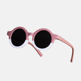 lunettes de soleil rose et blanche pour enfant protection catégorie 3