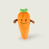 Bouillotte peluche en forme de carotte