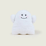 Bouillotte peluche en forme de fantôme de couleur blanche de face