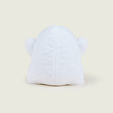 Bouillotte peluche en forme de fantôme de couleur blanche de dos
