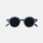 Paire de lunettes pour bébé catégorie 4, bicolore bleu foncé et blanc, monture en TPEE effet transparent 