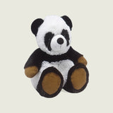 Bouillotte peluche panda noire blanche et marron 