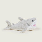 Requin bouillotte Warmies gris et blanc de profils