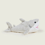 Requin bouillotte Warmies gris et blanc de profils
