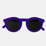 Paire de lunettes de soleil pour enfants catégorie 3, avec monture en TPEE uni bleu électrique