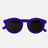 Paire de lunettes de soleil pour enfants catégorie 3, avec monture en TPEE uni bleu électrique