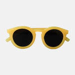 Paire de lunettes de soleil pour enfants catégorie 3, avec monture en TPEE uni jaune électrique