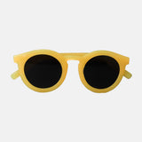 Paire de lunettes de soleil pour enfants catégorie 3, avec monture en TPEE uni jaune électrique