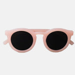 Paire de lunettes de soleil pour enfants catégorie 3, avec monture en TPEE uni rose pâle