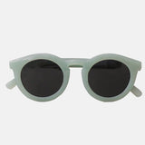 Paire de lunettes de soleil pour enfants catégorie 3, avec monture en TPEE uni vert pâle