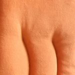 Bouillotte bandeau en velours orange