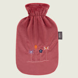 Bouillotte à eau déhoussable fleurs thermoplastique Fashy