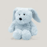 Peluche bouillotte juniors Lapin bleu layette, tout doux, de face